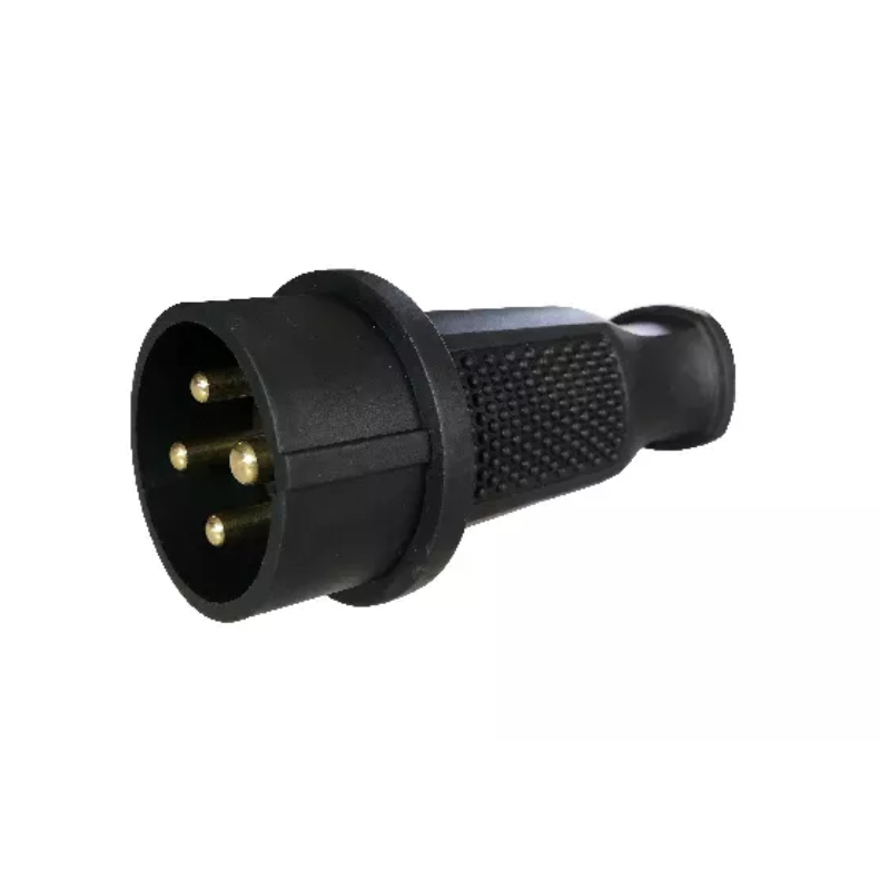 Вилка каучуковая трехфазная 32А 380V /332-0100-0201/201