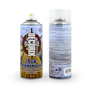 Аэрозоль лак яхтный DECORIX бесцветный матовый 520мл 0134-31 DX/17346