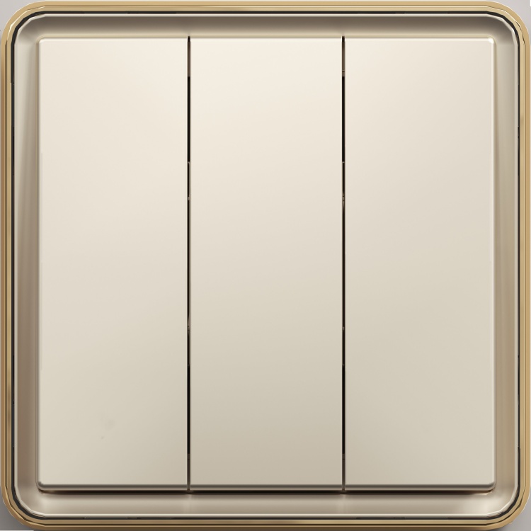Выключатель 3кл с/у мокка SAKURA TEKLED Electric/282-03434
