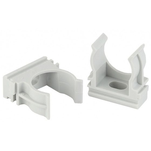 Клипса для гофротрубы 20мм серая Эра/5350