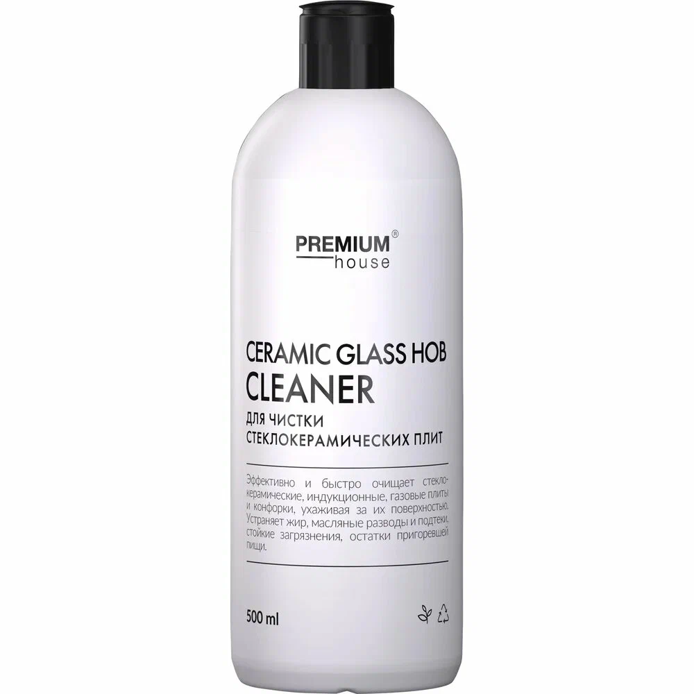 Средство для чистки стеклокерамических плит Premium House 0,5л/00055