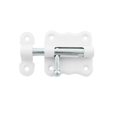 Шпингалет ЗТ2 полимер L=50мм белый Кунгур /3226/16577