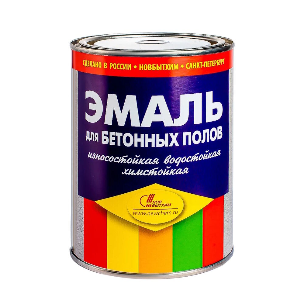 Эмаль для бетонных полов 2,7 кг серая Новбытхим