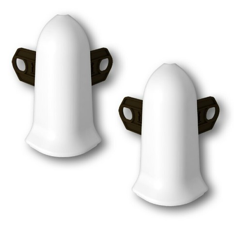 Угол наружный для плинтуса Идеал 267 Клен белый /4086