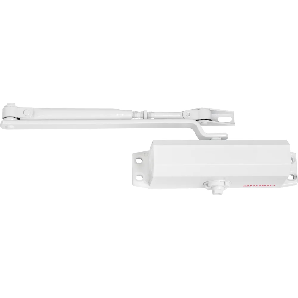 Доводчик дверной АЛЛЮР COMFORT ДД 165/3-4 A-W (до 100кг) белый морозостойкий/16679