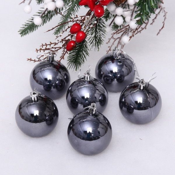 Шары елочные большие  (набор 6 шт)