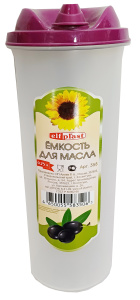 Емкость для масла 0,75л (прозрачный)/358