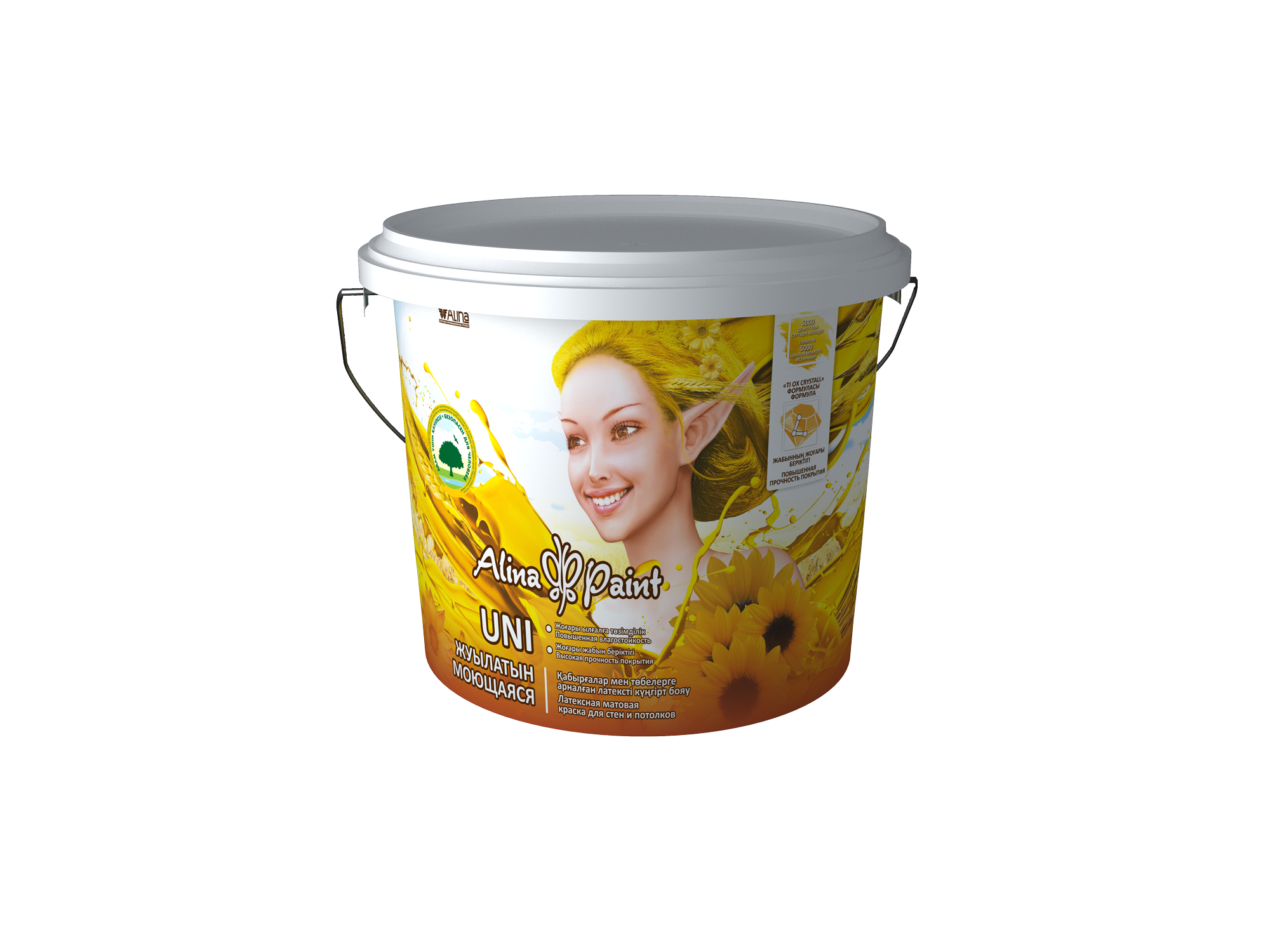 Краска водоэмульсионная Alina Paint UNI 25 кг (супермоющаяся)/3522