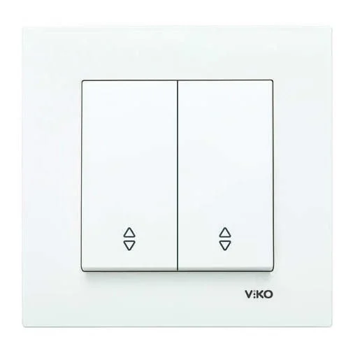 Выключатель VIKO двойной белый KARRE /90960002