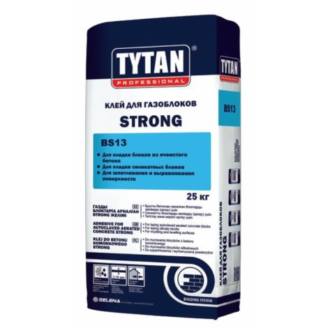 Клей TYTAN STRONG BS13 для газоблоков 25 кг/1515