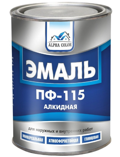 Эмаль ПФ-115 Alpha Color 0.8 кг светло-голубая/29857
