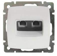 Розетка Legrand телефонная двойная RG12 SUNO мех. 774039