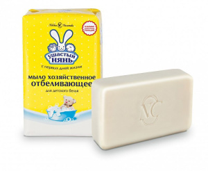 Мыло хозяйственное "Ушастый нянь" с отбеливающим эф. 180гр