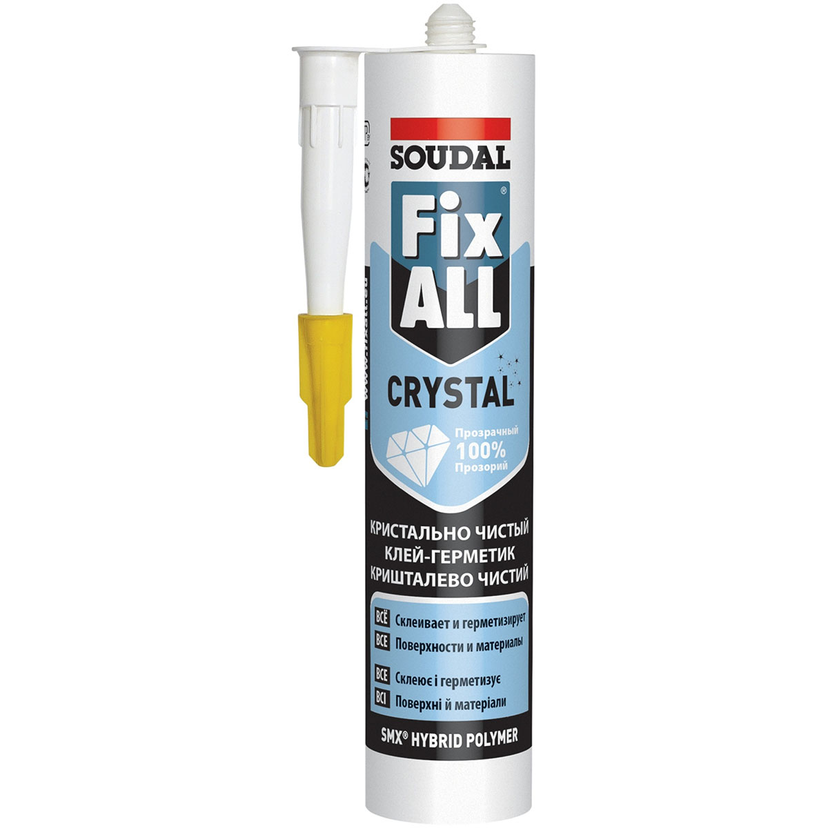Клей SOUDAL Фикс Алл бесцветный 290мл/5721