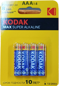 Батарейки Kodak LR03-4BL/K3A-4 4 шт/2810