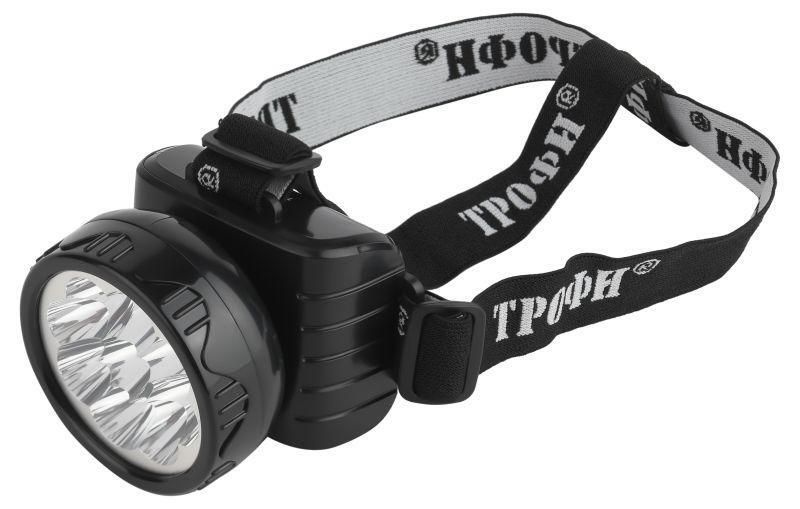 Фонарь аккум. налоб. TG9 9LED аккум. 4В 0,9А.ч ЗУ 220В (картон.упак.) Трофи С0045557