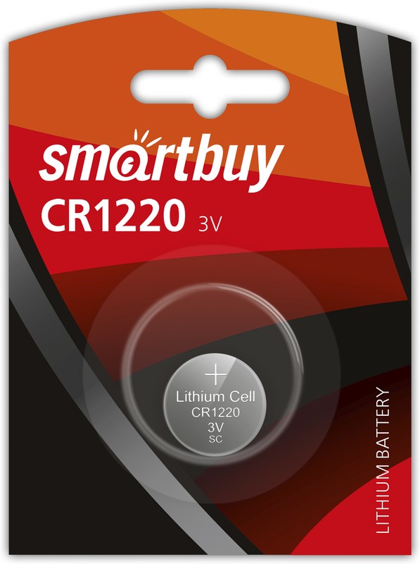 Литиевый элемент питания Smartbuy CR1225/1B (12/720) (SBBL-1225-1B)/3443