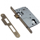 Замок врезной TRODOS 85R1 под цилиндр AB бронза /202172