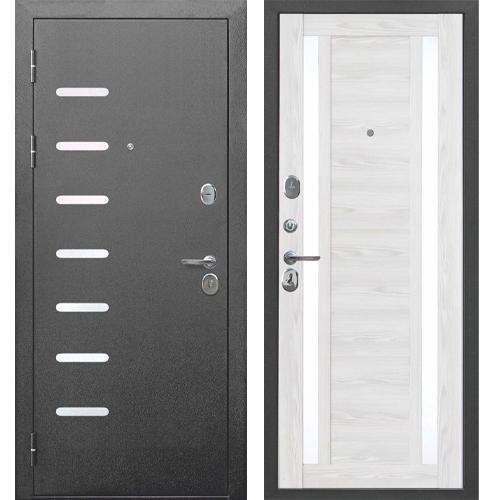 Дверь мет. 9см Серебро Ривьера айс царга 860мм ПРАВАЯ/1308