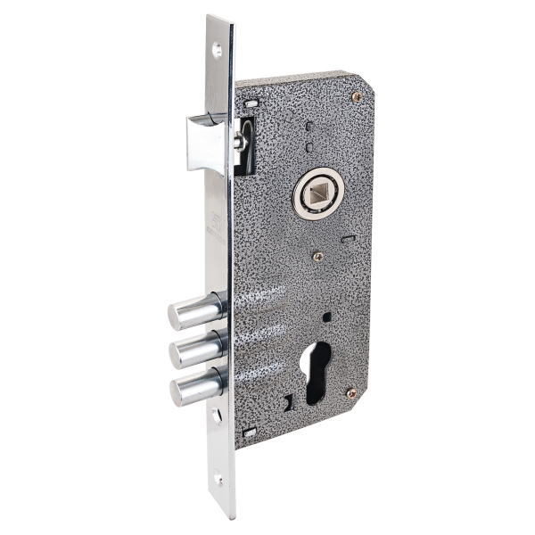 Замок врезной АЛЛЮР 9045-3RB CP без ц/м б/руч /1245