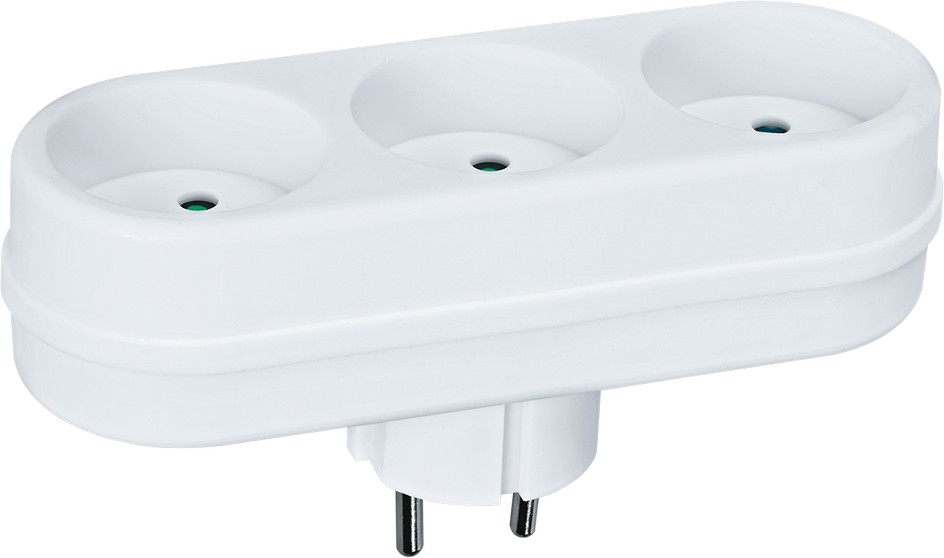 Разветвитель NAD-L-3X-WH 3 гнезда б/з 94697