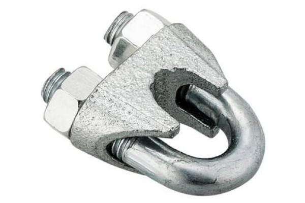 Зажим троса DIN 741 6мм (белый цинк 2 шт) 030130