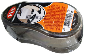 Губка-блеск Vilo mini для обуви  черная