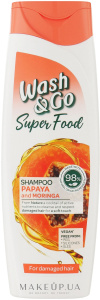 Wash&Go Superfood шампунь с папайей и морингой, 400 мл/2212