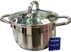 Кастрюля нерж "VICALINA" 2,6 л/VL-1073
