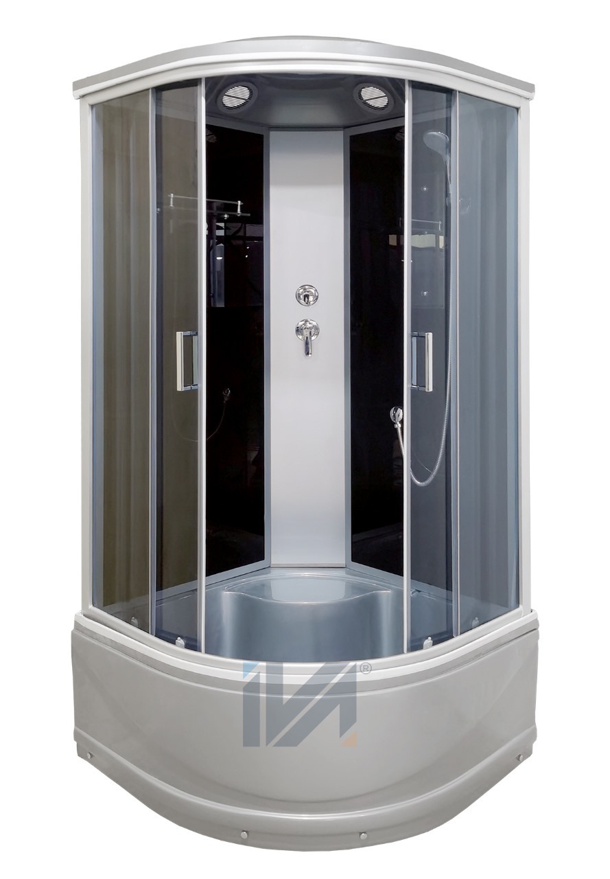 Душевая кабина IVA SC100CTG 1000*1000*2150 высокий серый поддон, тонированное стекло /234044