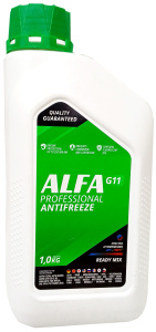 Антифриз ALFA зеленый 0.9кг /0096
