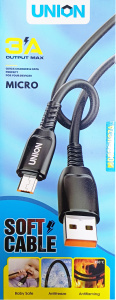 Кабель USB UNION 3А/UC-74 Micro