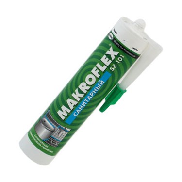 Герметик Makroflex SX 101 силиконовый санит картридж 290 мл белый/0529
