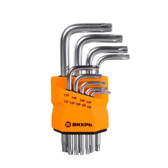 Набор ключей имбусовых Вихрь Torx 9шт Т10-Т50 /5/12