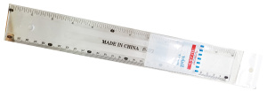 Линейка Ruler 30см пластик