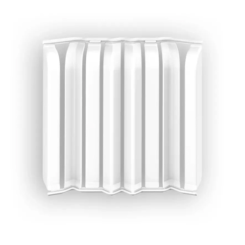 Накладки для плинтуса округлого Идеал Дюра 001 Белый 80 мм (набор из 8 эл. во флоупаке)/7736