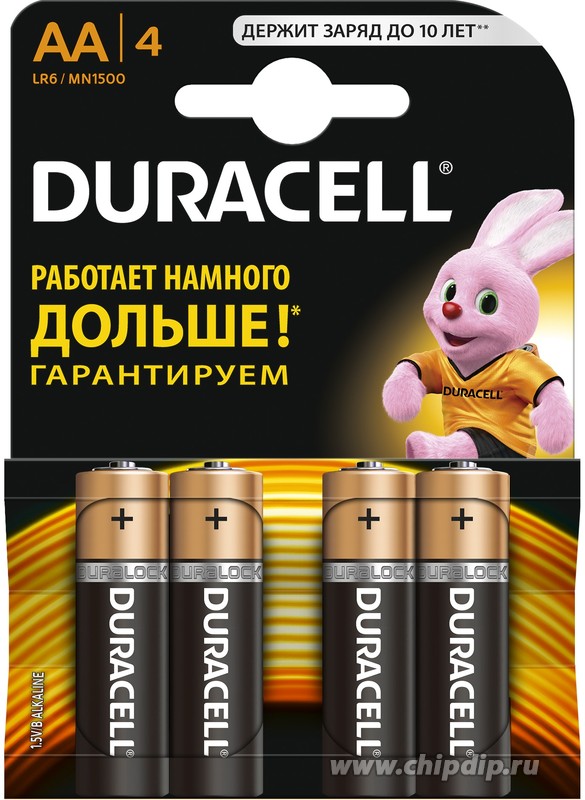 Батарейка Duracell АА LR6/MN1500 4BL 5014459