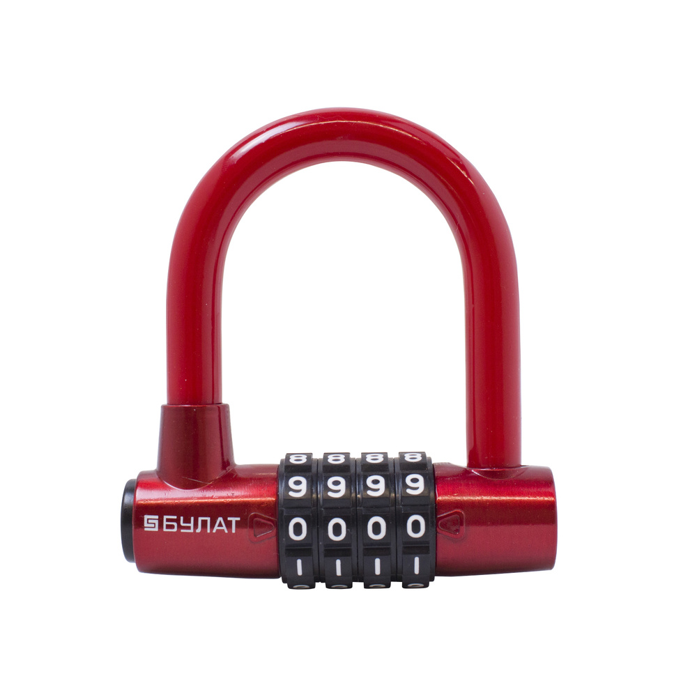 Замок навесной БУЛАТ ВС 944 кодовый красный d=12мм/13876