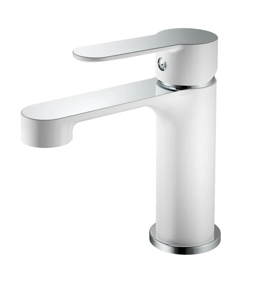 Смеситель HAIBA HB10557-8 для раковины белый/хром/236508