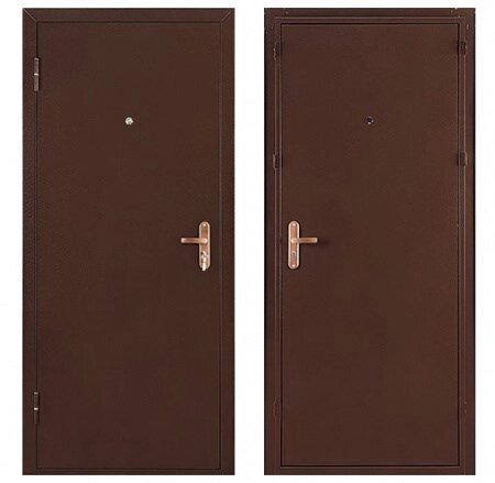 Дверь ПРОФИ-2060/860/R мет/мет антик медь