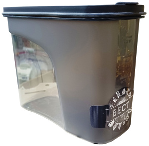 Емкость для сыпучих продуктов БЕСТ 2 л Графитовый/М1256