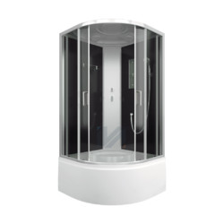 Душевая кабина IVA SC100CT 1000*1000*2150 высокий поддон, тонированное стекло /234043