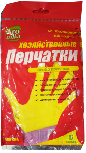 Перчатки латексные особо прочные "Аромика", размер S