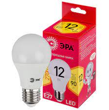 Лампа LED ЭРА А60-12W-827-E27 RED LINE LED /0784