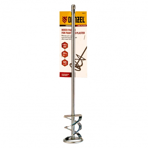 Миксер SDS PLUS DENZEL для красок и штукатурных смесей 60*400мм 8 мм /848437