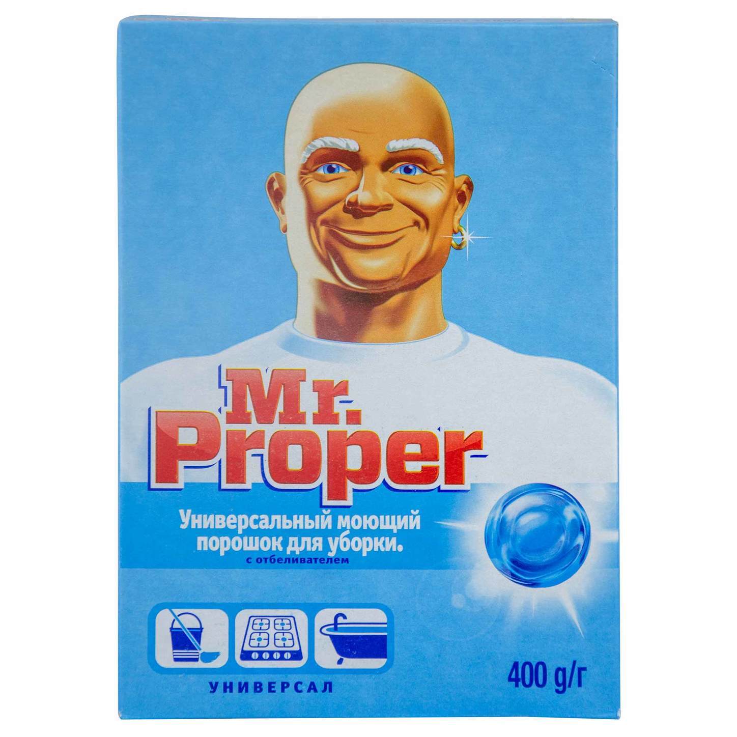 Порошок Mr, Proper для уборки универсальный с отбеливателем 400 гр