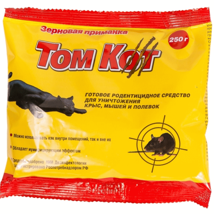 Отрава тесто Кот Том 100 гр брикеты/2316