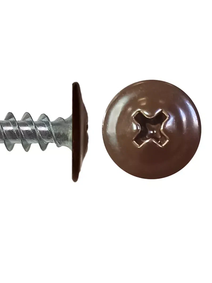 Саморез 4,2*19 с прессшайбой б/св шоколад/СЦ6529