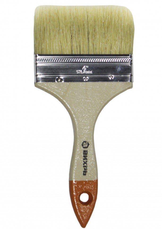 Кисть СТАНДАРТ 100 мм 4" натур.щетина Вихрь/4/6