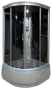 Душевая кабина AP3GW-10 прозрачное стекло,серый,высокий поддон,1/4 круга,100*100*215/219054